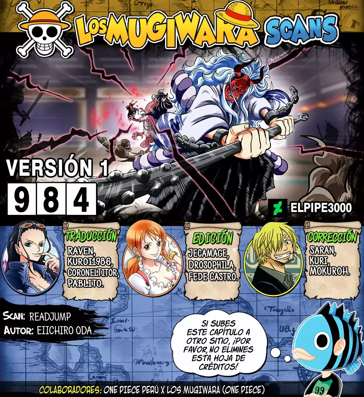 One Piece capítulo 984 página 1