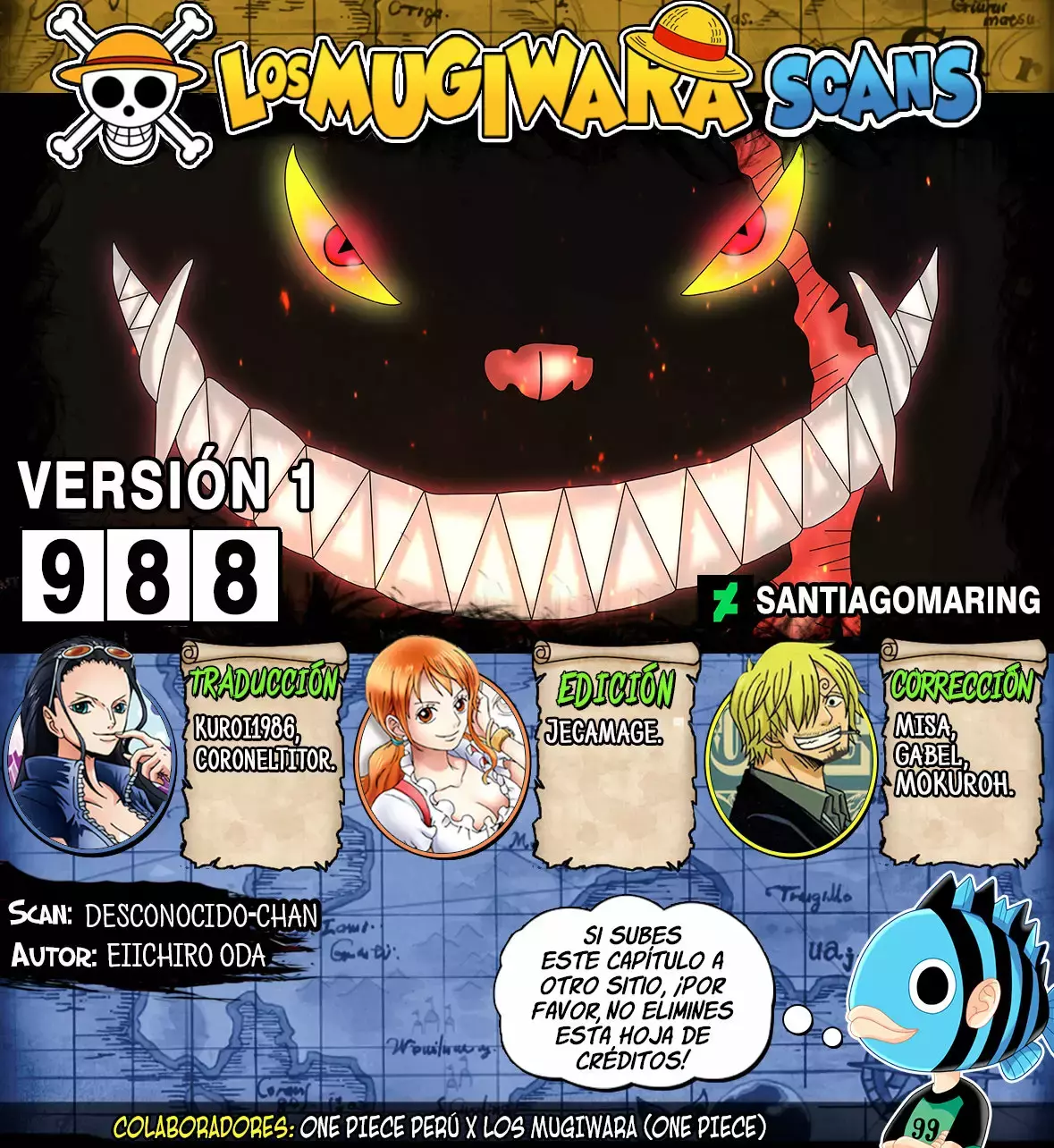 One Piece capítulo 988 página 1