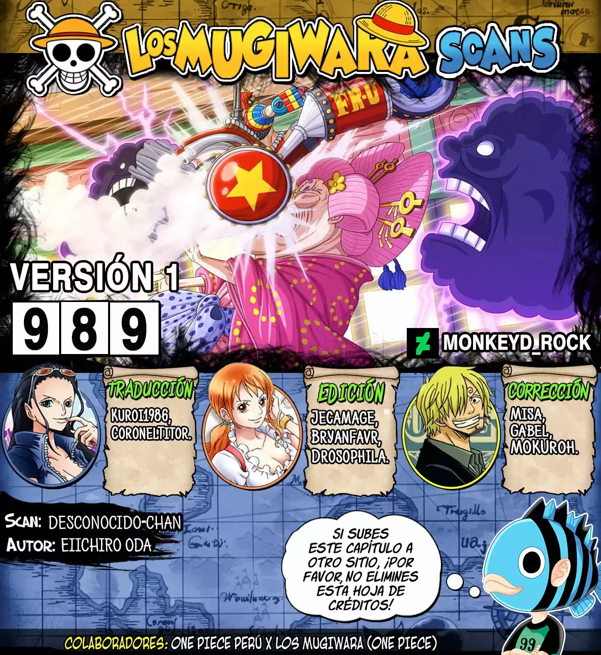 One Piece capítulo 989 página 1