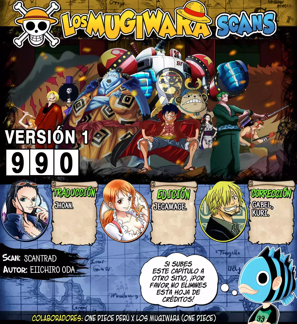 One Piece capítulo 990 página 1