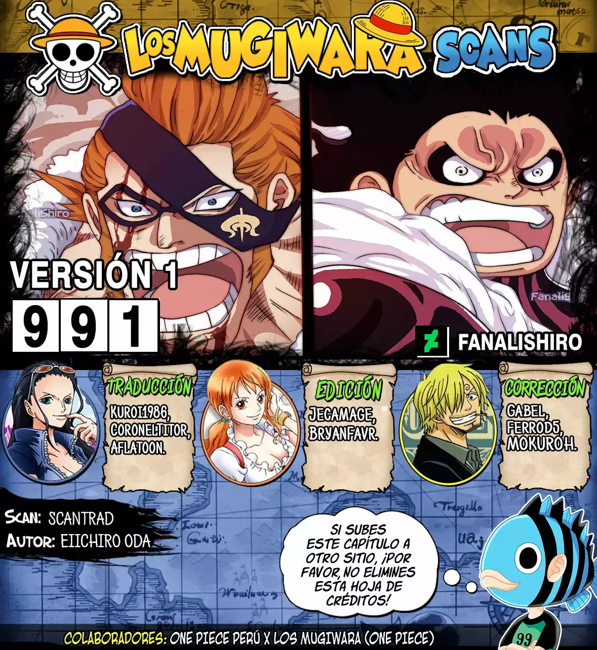 One Piece capítulo 991 página 1