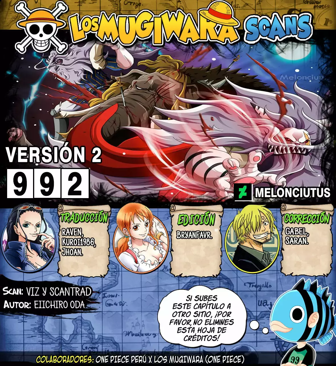 One Piece capítulo 992 página 1
