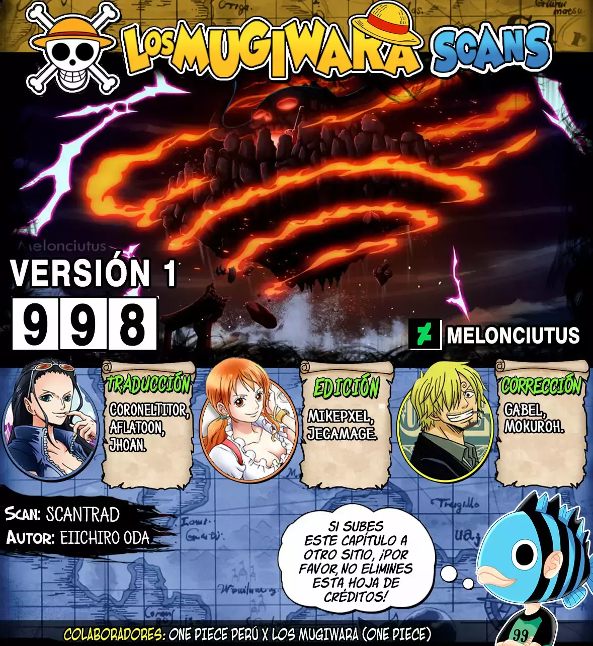 One Piece capítulo 998 página 1
