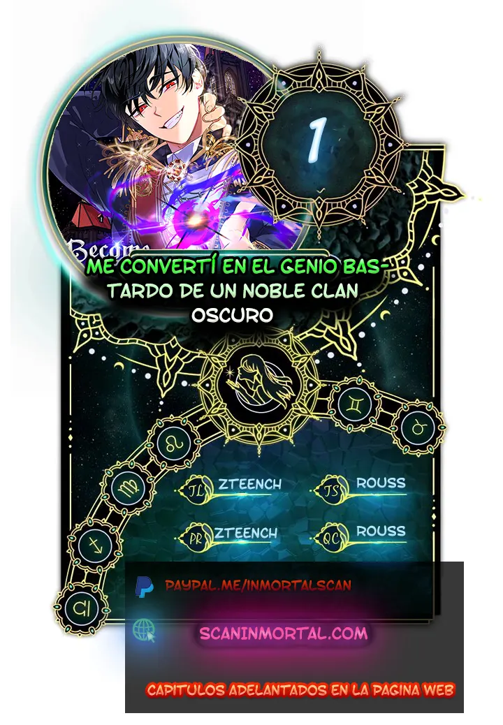Me convertí en el genio bastardo de un noble clan oscuro capítulo 1 página 1