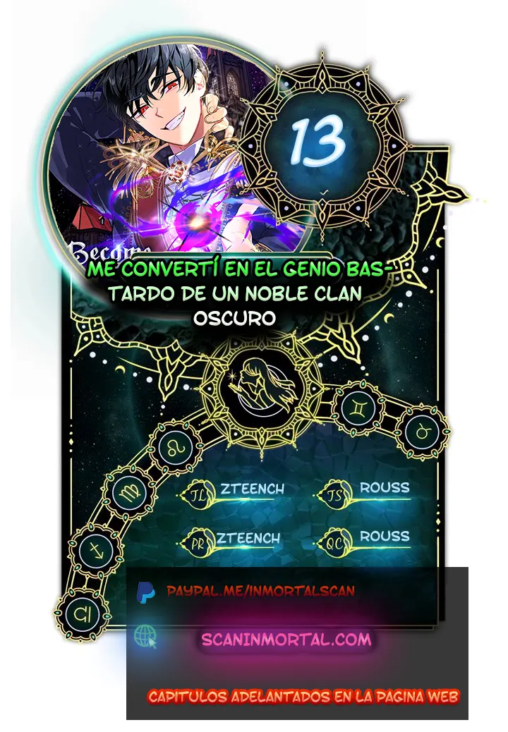 Me convertí en el genio bastardo de un noble clan oscuro capítulo 13 página 1