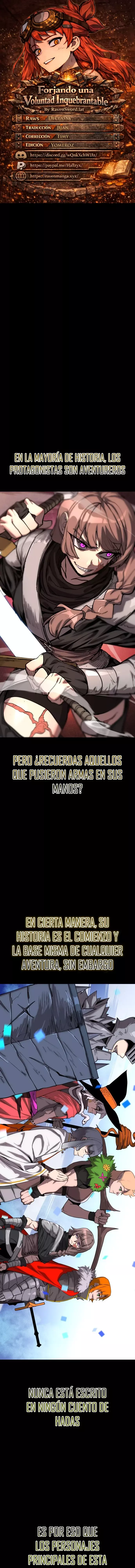 Forjando una voluntad inquebrantable capítulo 0 página 1
