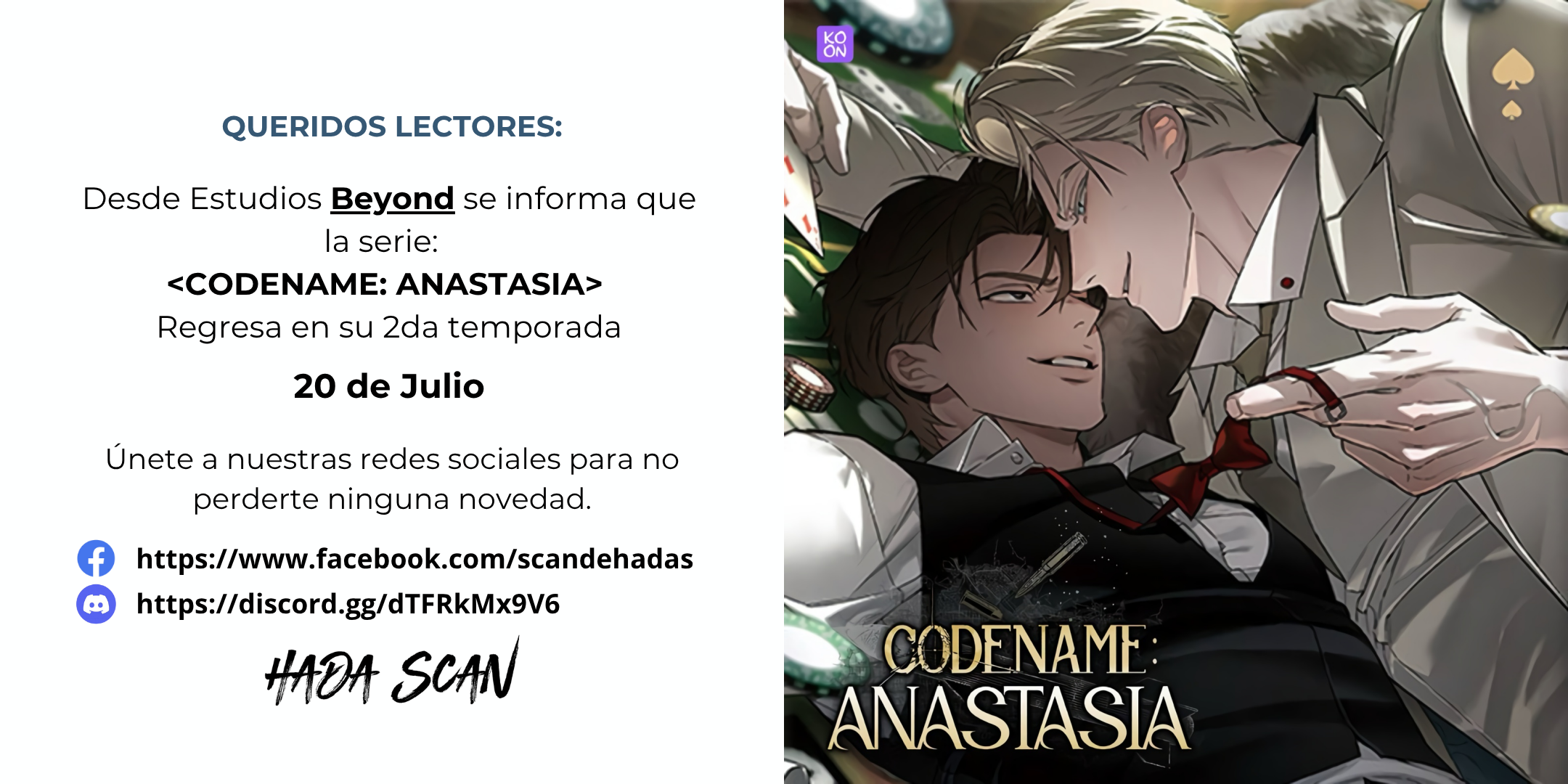 Codename Anastasia capítulo 50.5 página 1