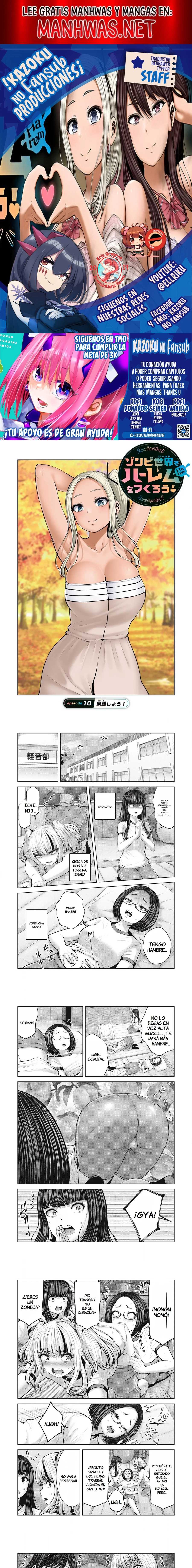 ZOMBIE SEKAI DE HAREM WO TSUKUROU capítulo 10.1 página 1