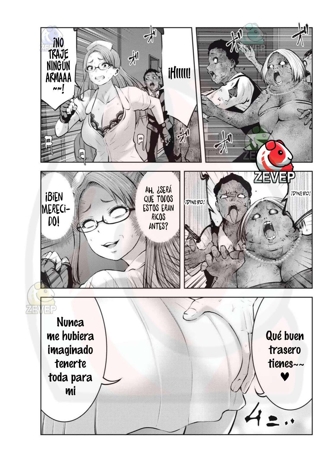 ZOMBIE SEKAI DE HAREM WO TSUKUROU capítulo 14.2 página 11