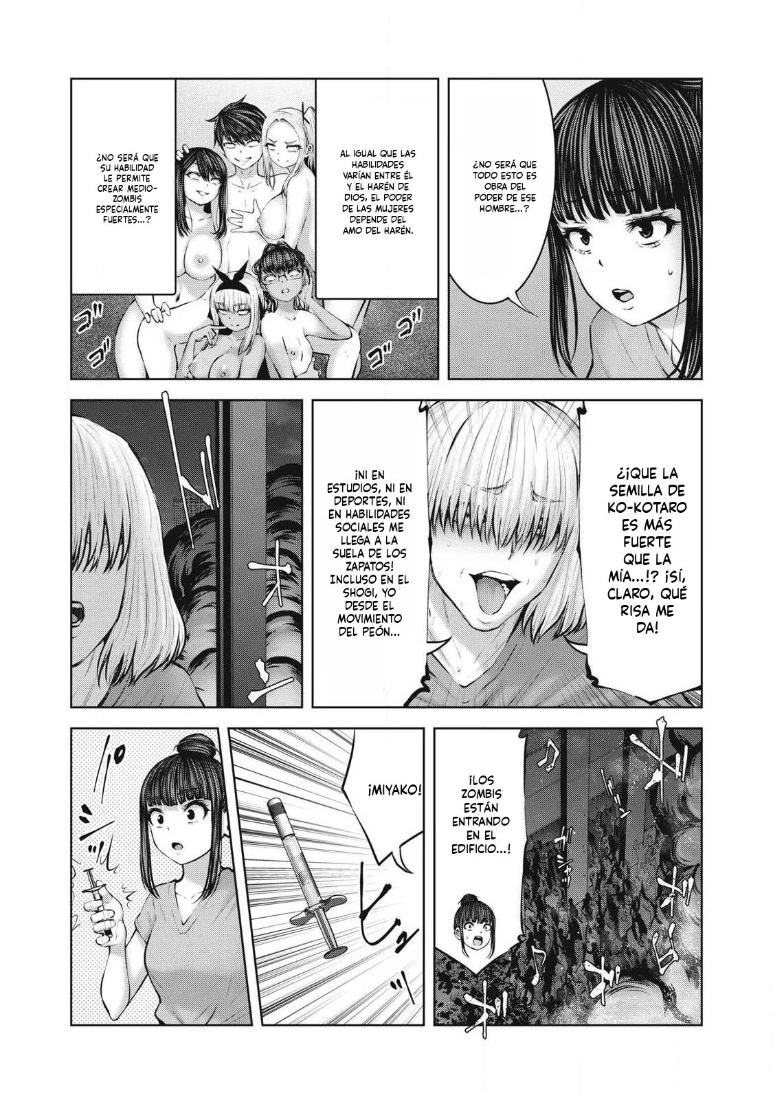 ZOMBIE SEKAI DE HAREM WO TSUKUROU capítulo 27.1 página 16