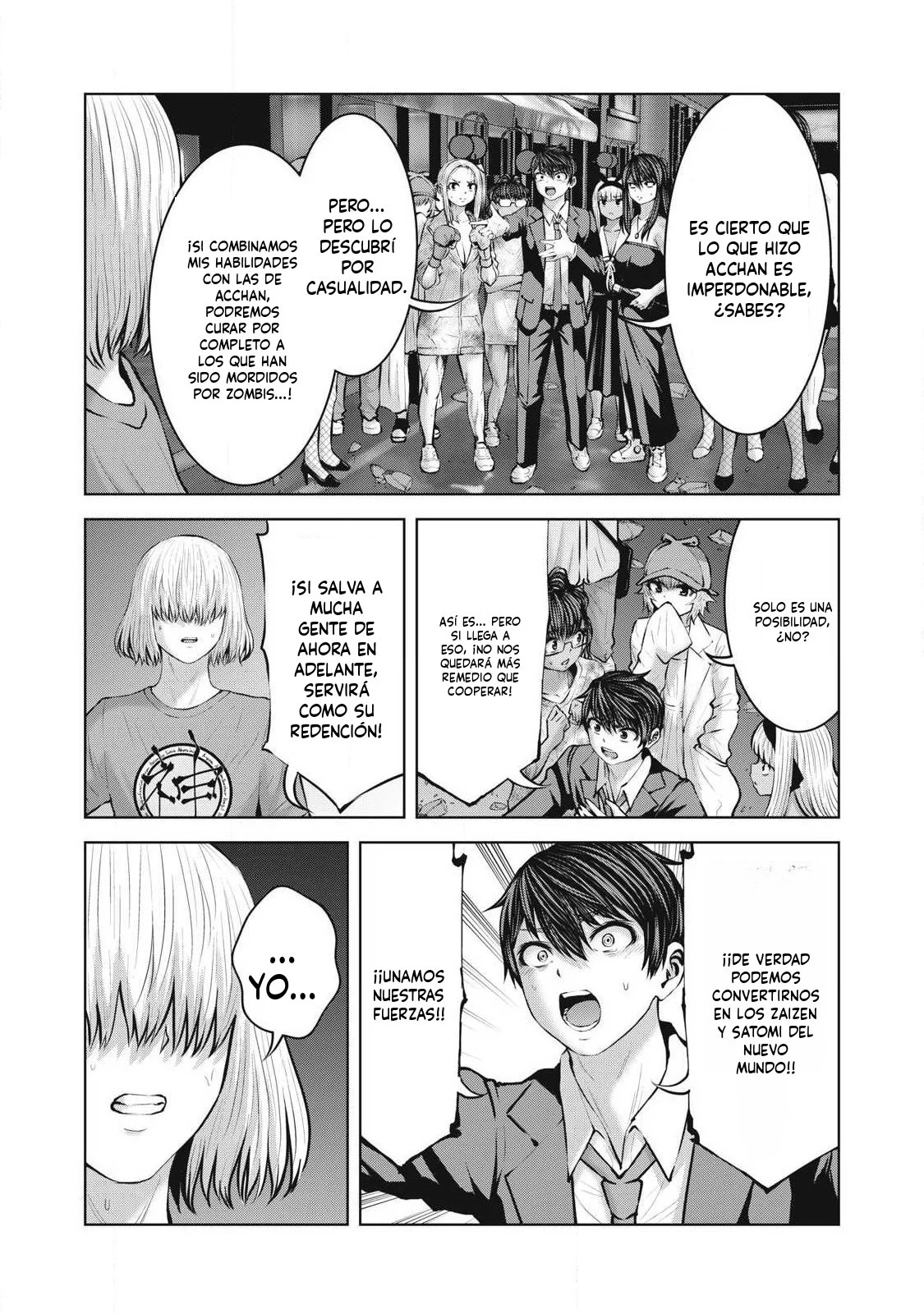 ZOMBIE SEKAI DE HAREM WO TSUKUROU capítulo 28.2 página 3