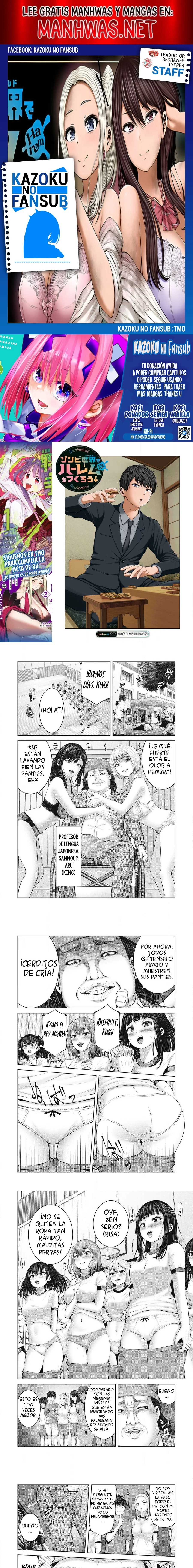 ZOMBIE SEKAI DE HAREM WO TSUKUROU capítulo 3.1 página 1