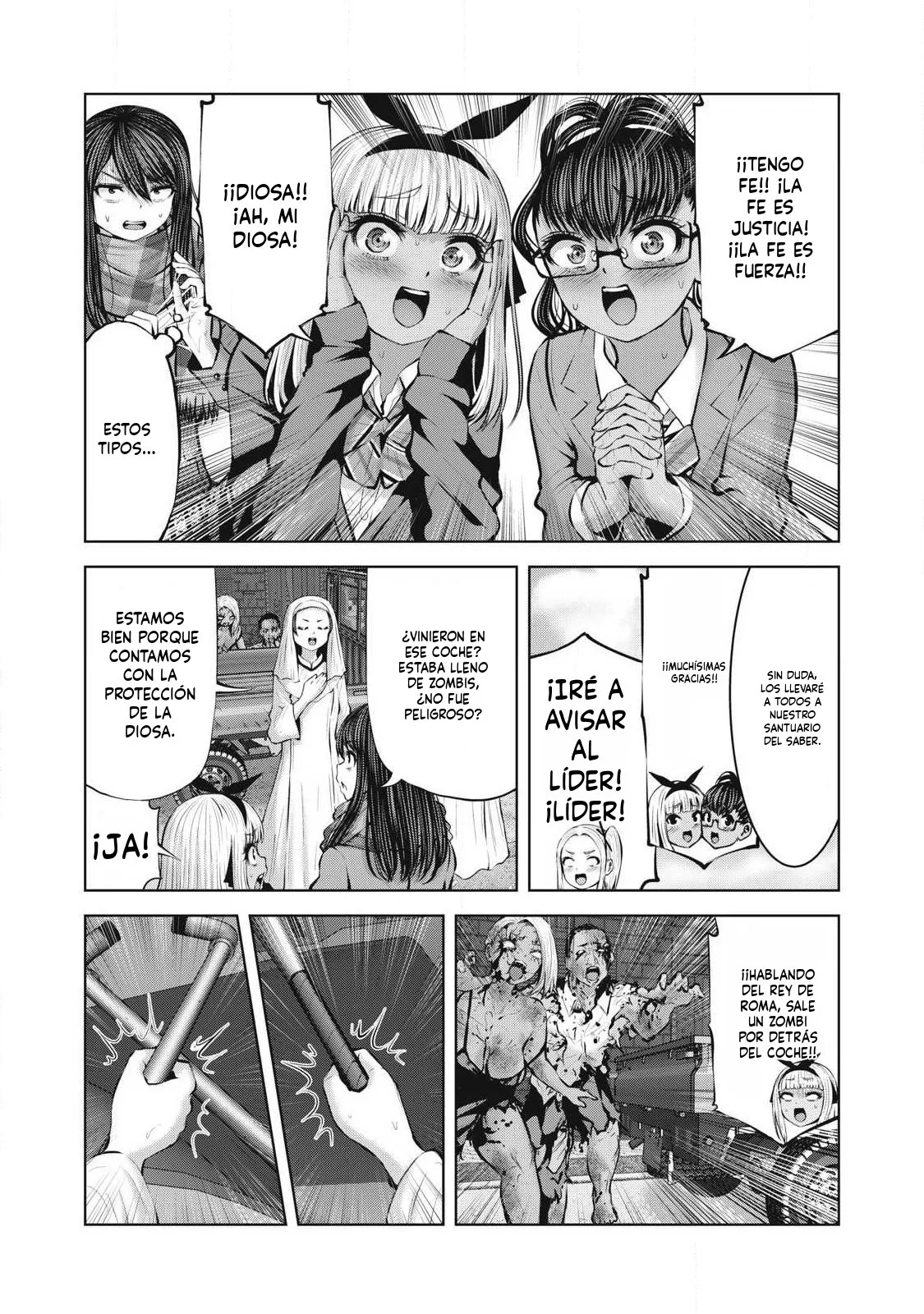 ZOMBIE SEKAI DE HAREM WO TSUKUROU capítulo 30.1 página 3