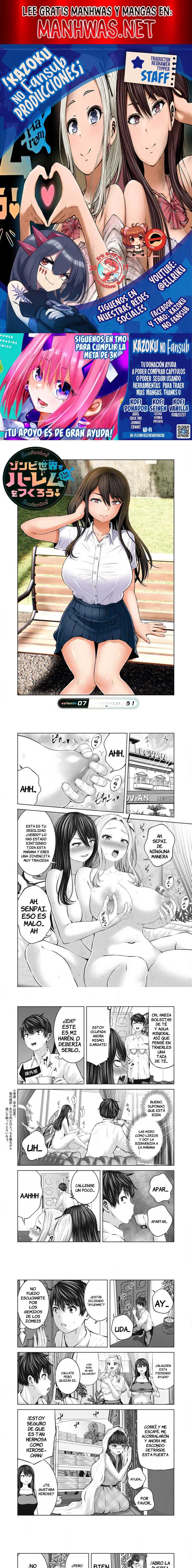 ZOMBIE SEKAI DE HAREM WO TSUKUROU capítulo 7.1 página 1