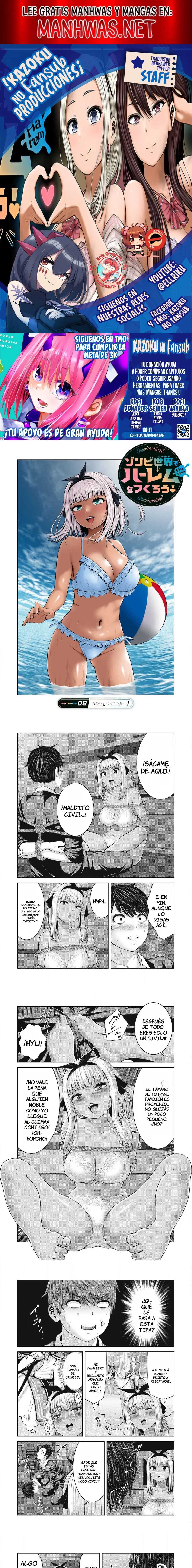 ZOMBIE SEKAI DE HAREM WO TSUKUROU capítulo 8.1 página 1