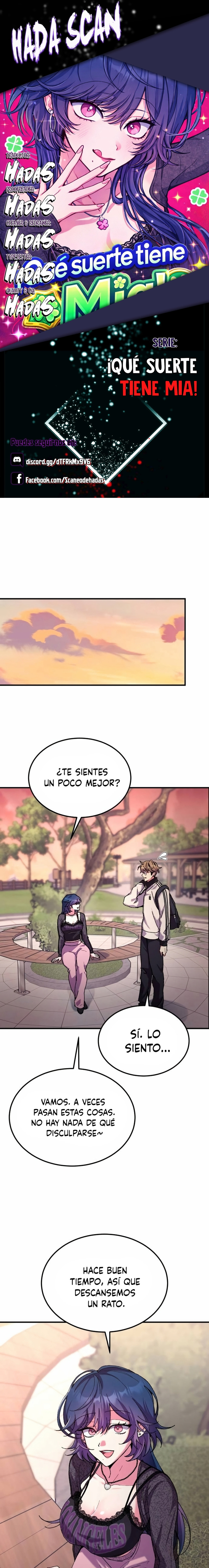 ¡Qué suerte tiene Mia! capítulo 4 página 1