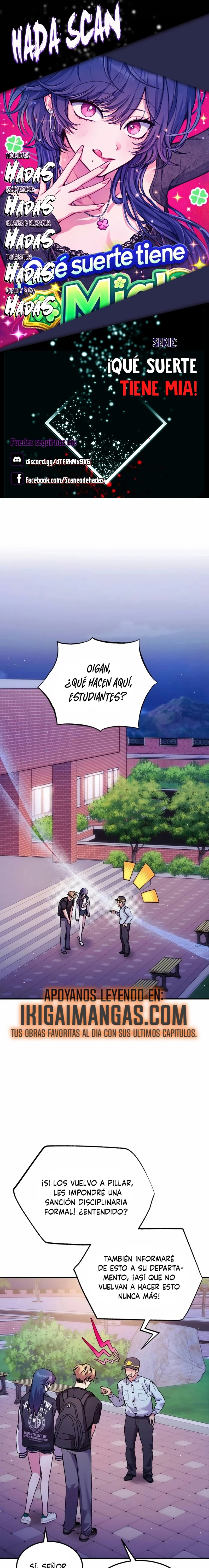 ¡Qué suerte tiene Mia! capítulo 8 página 1