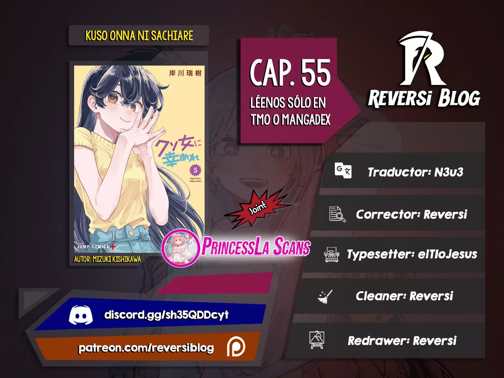 Kuso Onna ni Sachiare capítulo 55 página 1