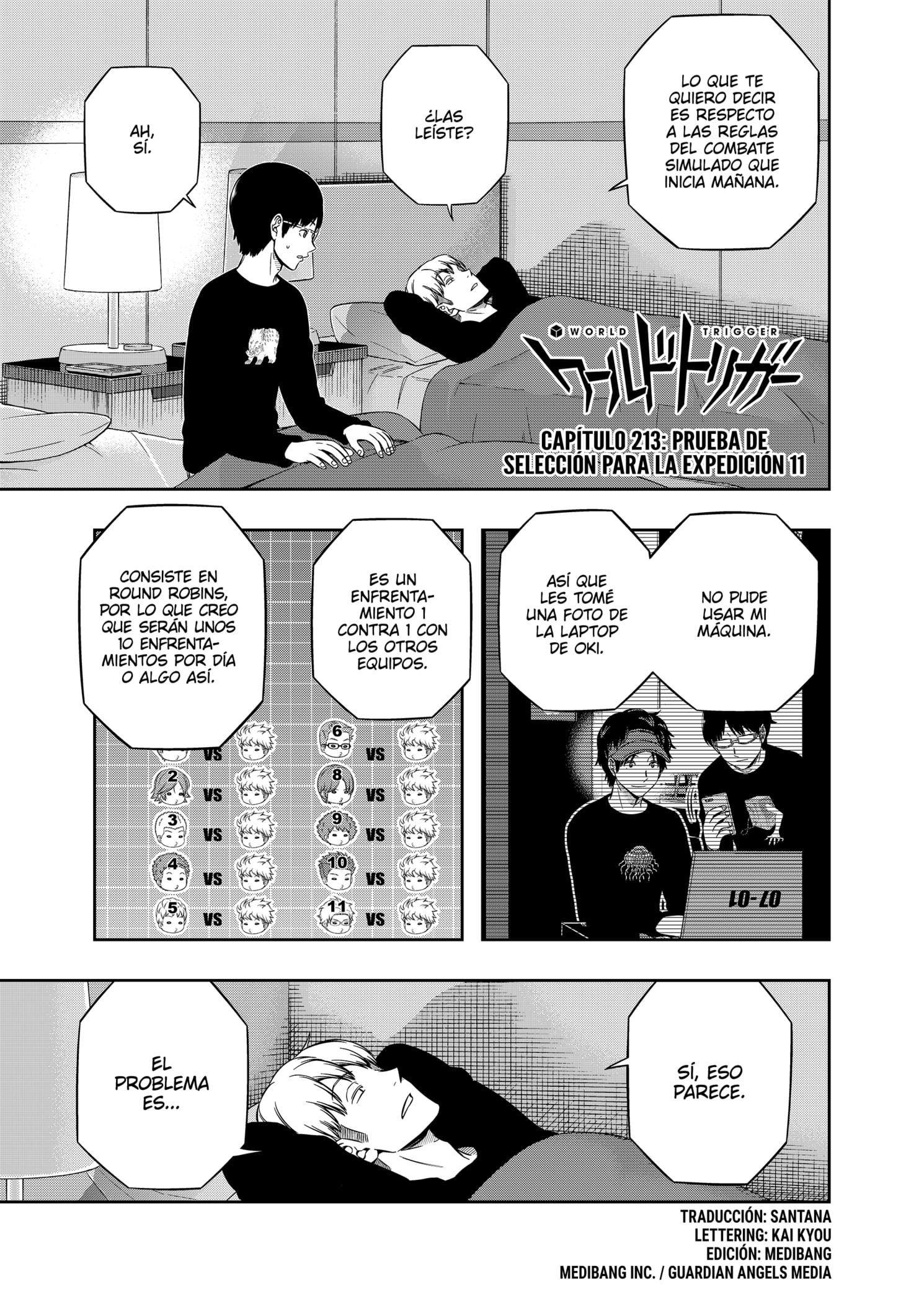 World Trigger capítulo 213 página 1