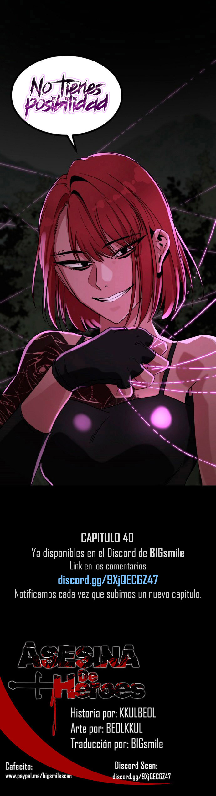 Asesina de heroes capítulo 39 página 26