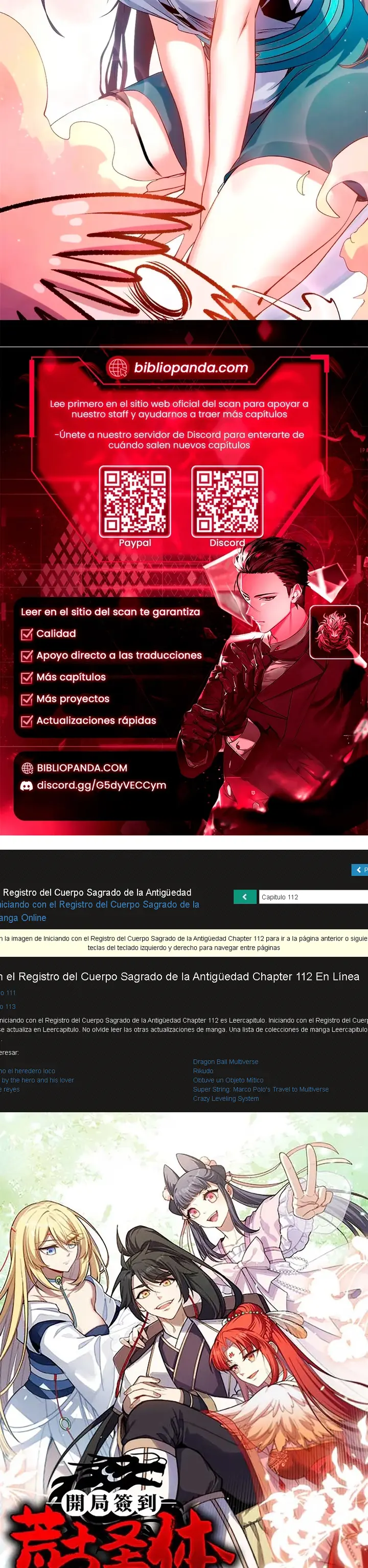 Iniciando con el Registro del Cuerpo Sagrado de la Antigüedad capítulo 112 página 23