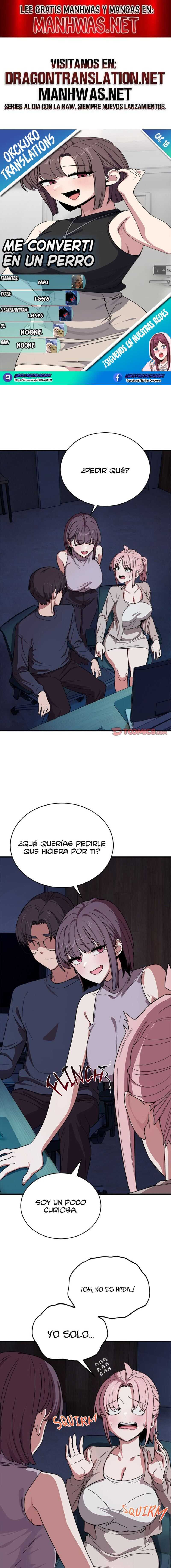 ¡Me convertí en un perro! capítulo 18 página 1