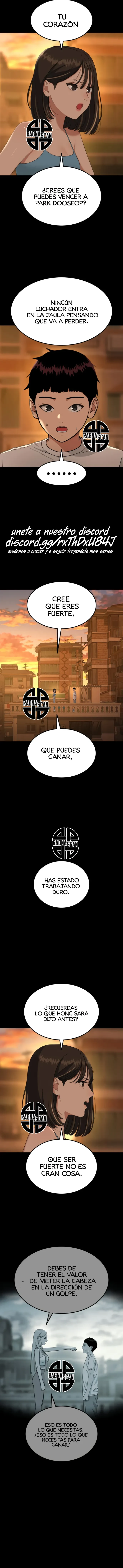 Tutorial de primer grado de como luchar. capítulo 58 página 16