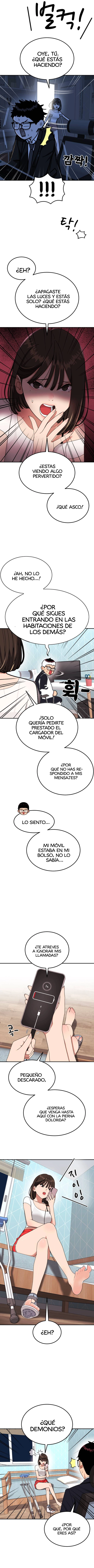Tutorial de primer grado de como luchar. capítulo 70 página 13