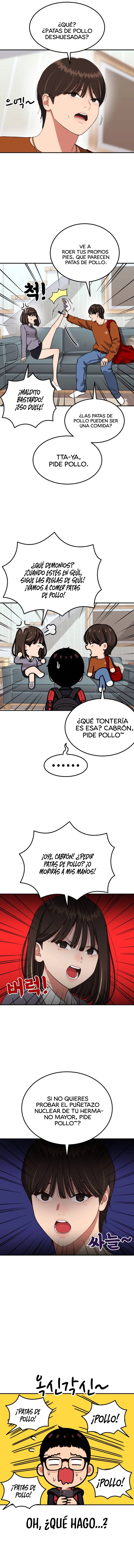Tutorial de primer grado de como luchar. capítulo 72 página 12