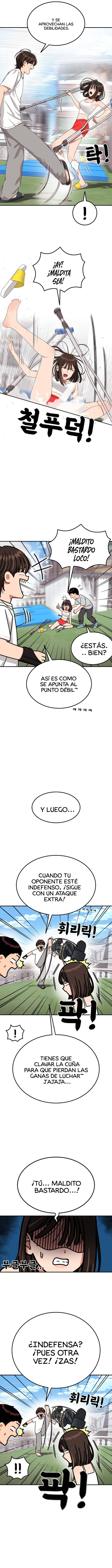 Tutorial de primer grado de como luchar. capítulo 74 página 4