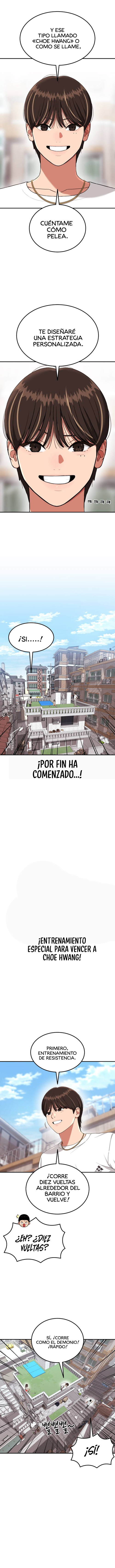 Tutorial de primer grado de como luchar. capítulo 74 página 9