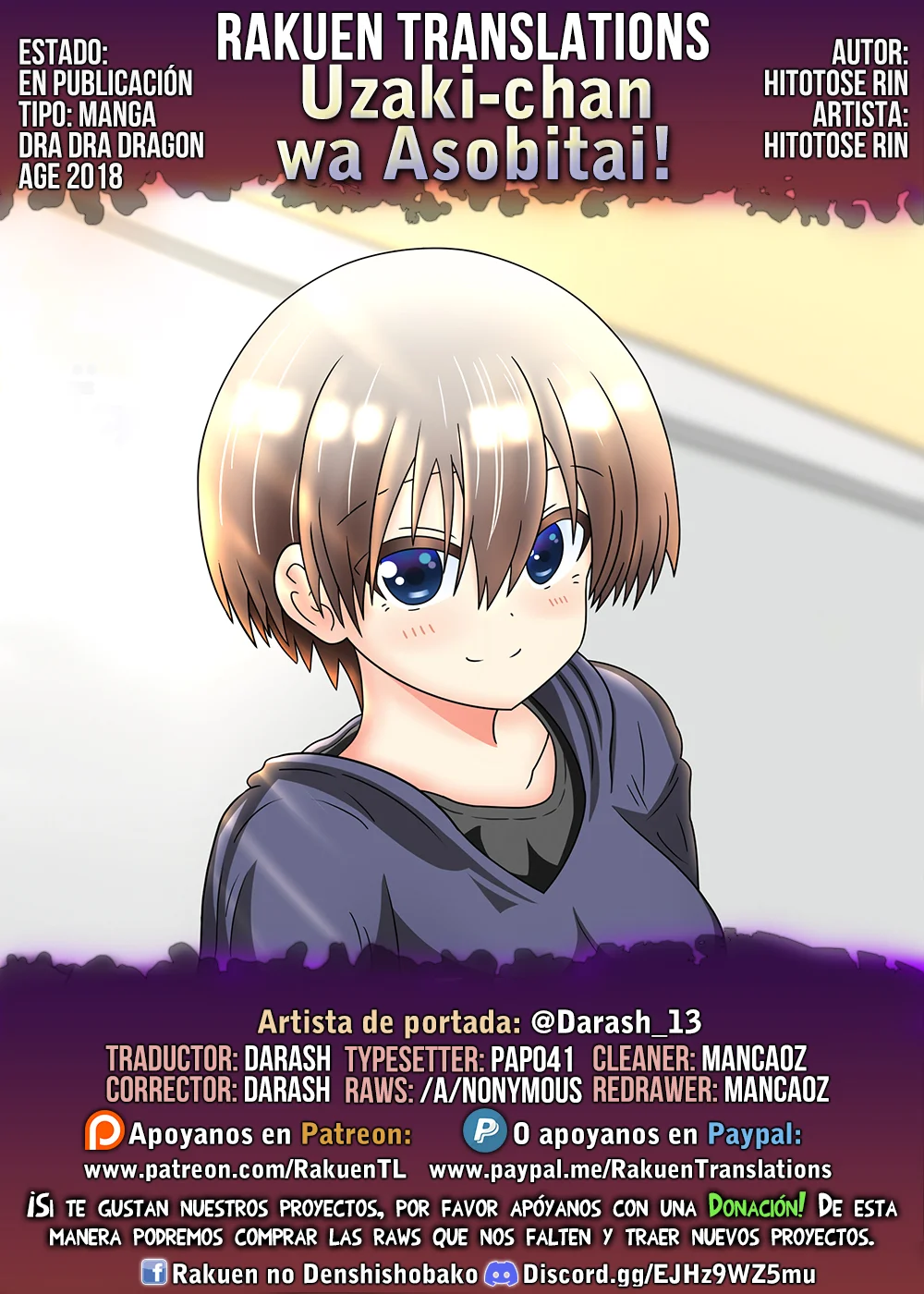 Uzaki-chan wa Asobitai! capítulo 101 página 1
