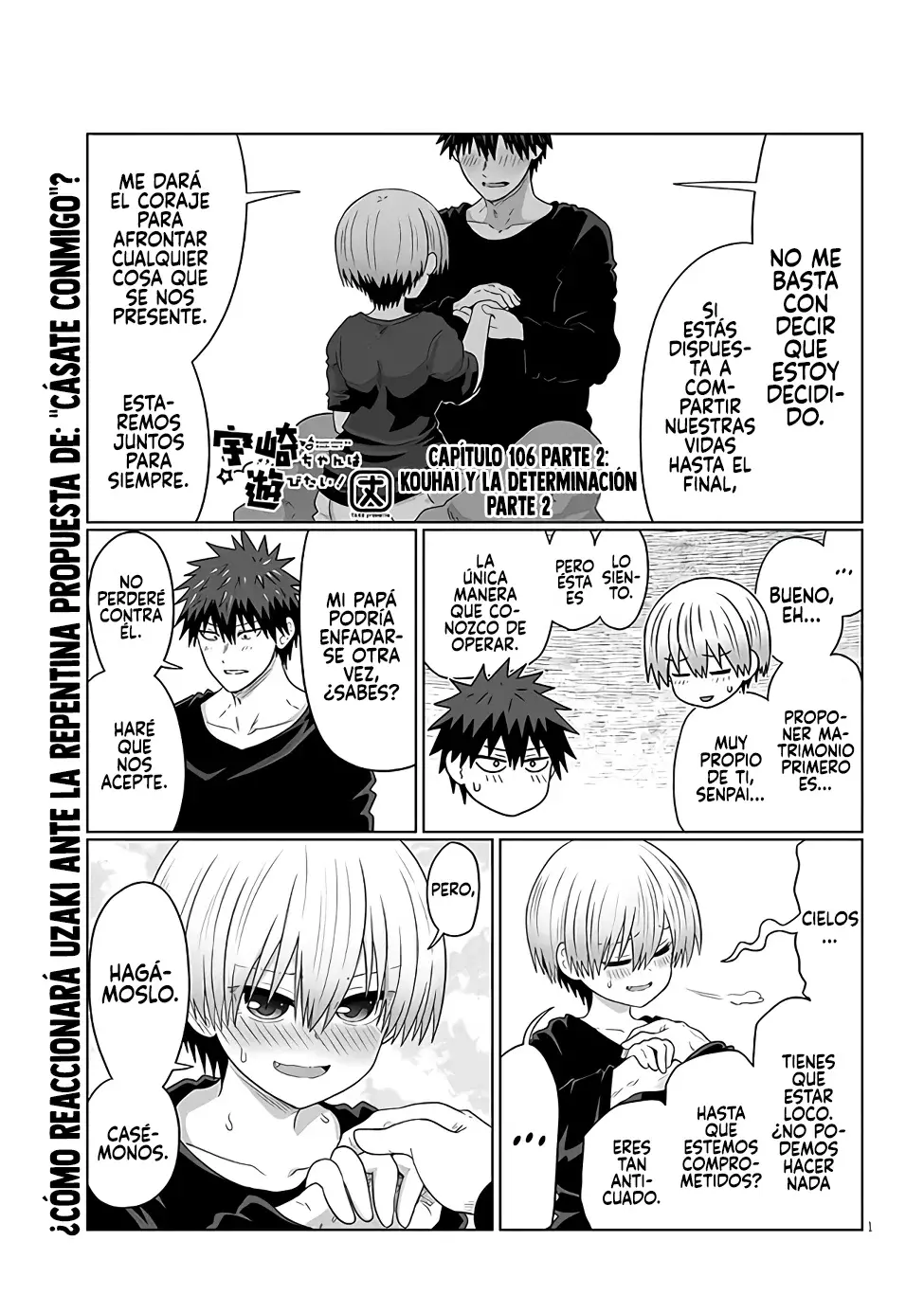 Uzaki-chan wa Asobitai! capítulo 106.2 página 3