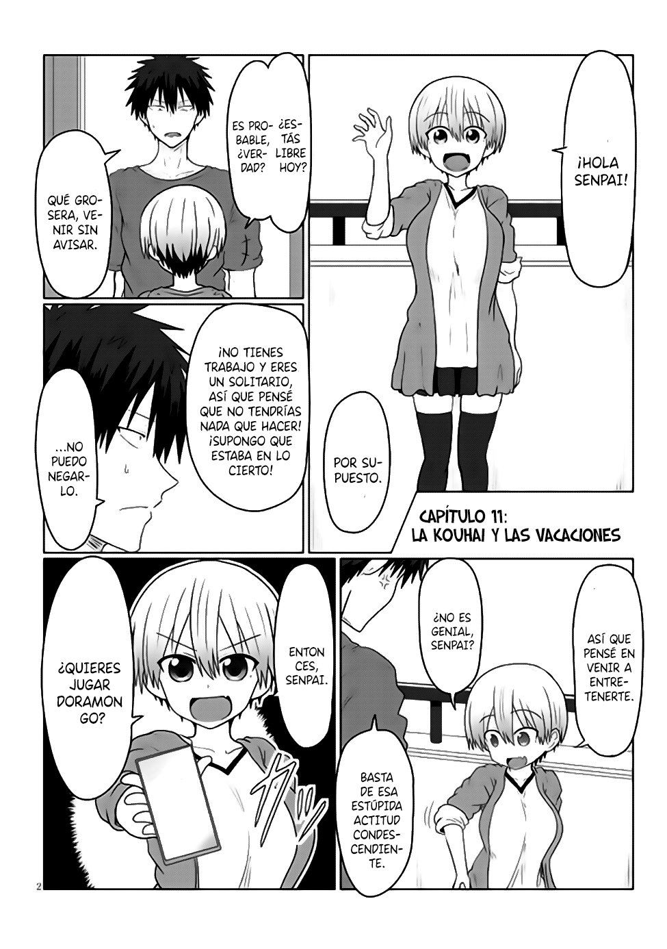 Uzaki-chan wa Asobitai! capítulo 11 página 3