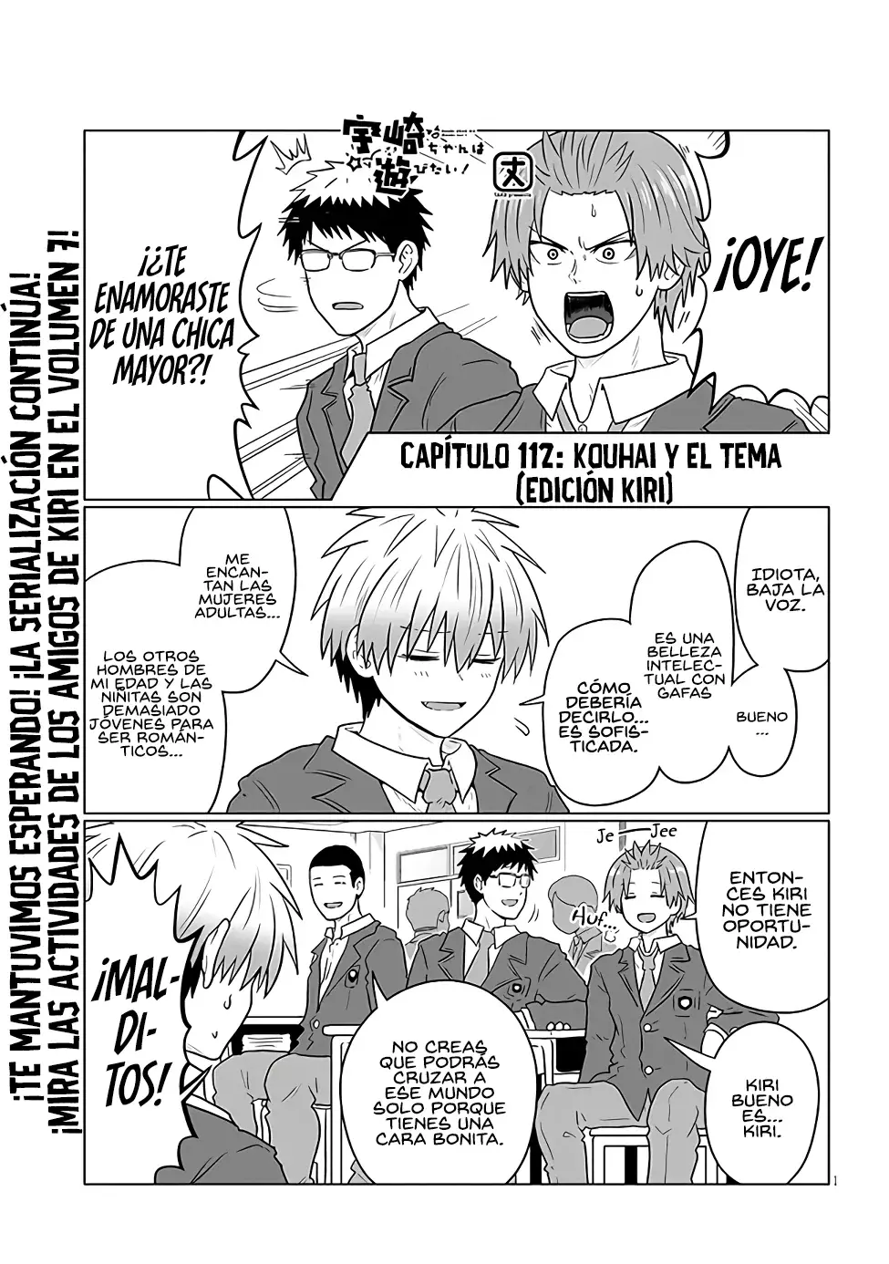 Uzaki-chan wa Asobitai! capítulo 112 página 3