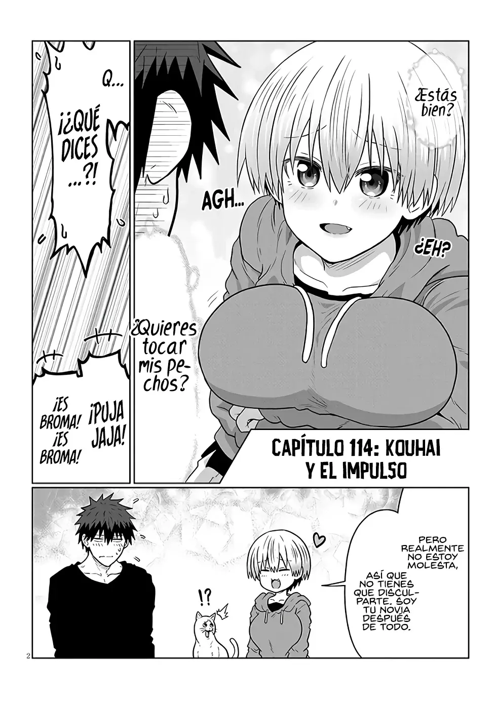 Uzaki-chan wa Asobitai! capítulo 114 página 4