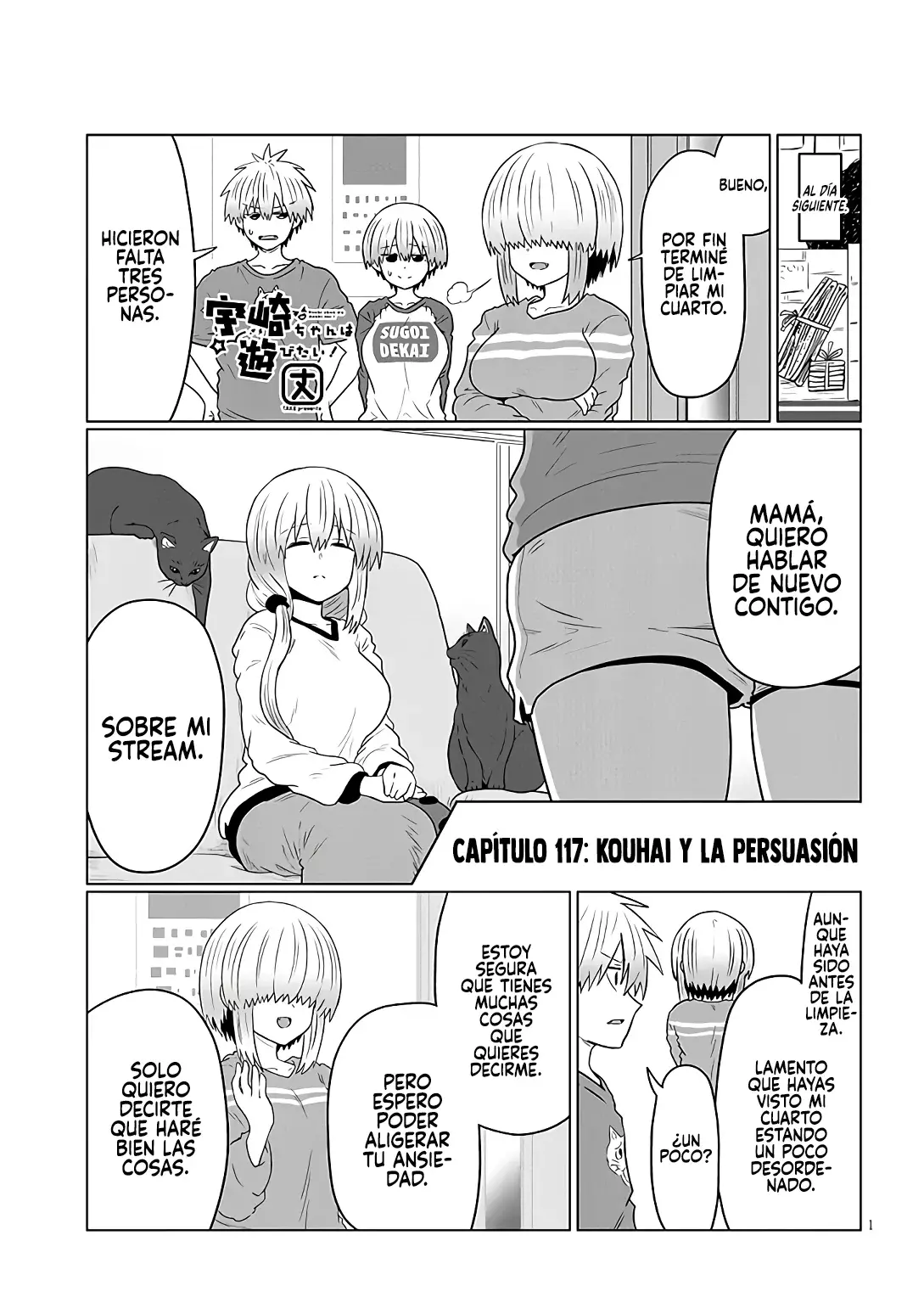 Uzaki-chan wa Asobitai! capítulo 117 página 3