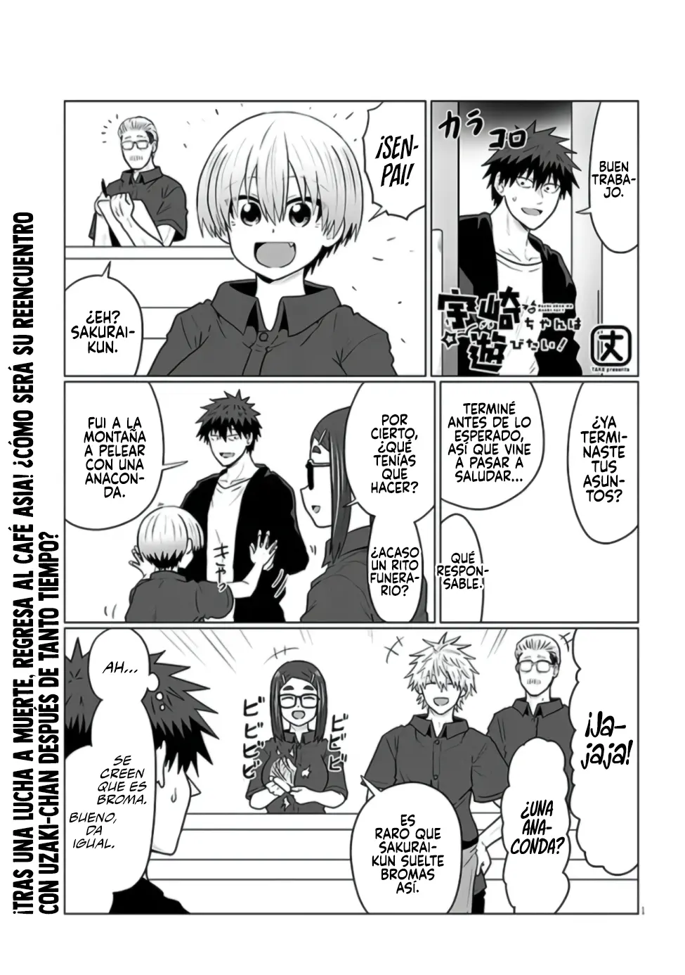 Uzaki-chan wa Asobitai! capítulo 133 página 1