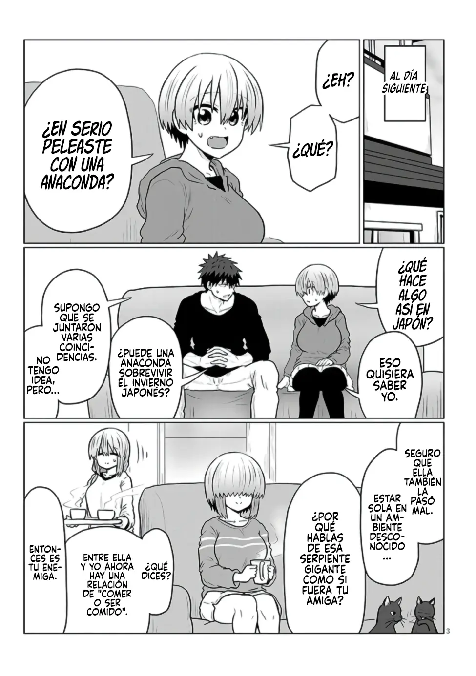 Uzaki-chan wa Asobitai! capítulo 133 página 3