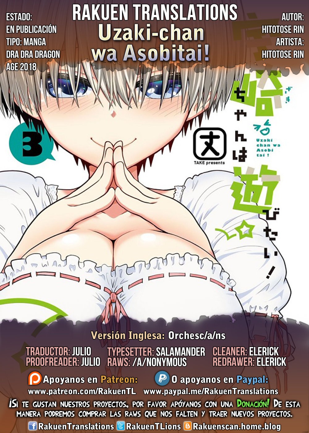 Uzaki-chan wa Asobitai! capítulo 40 página 1