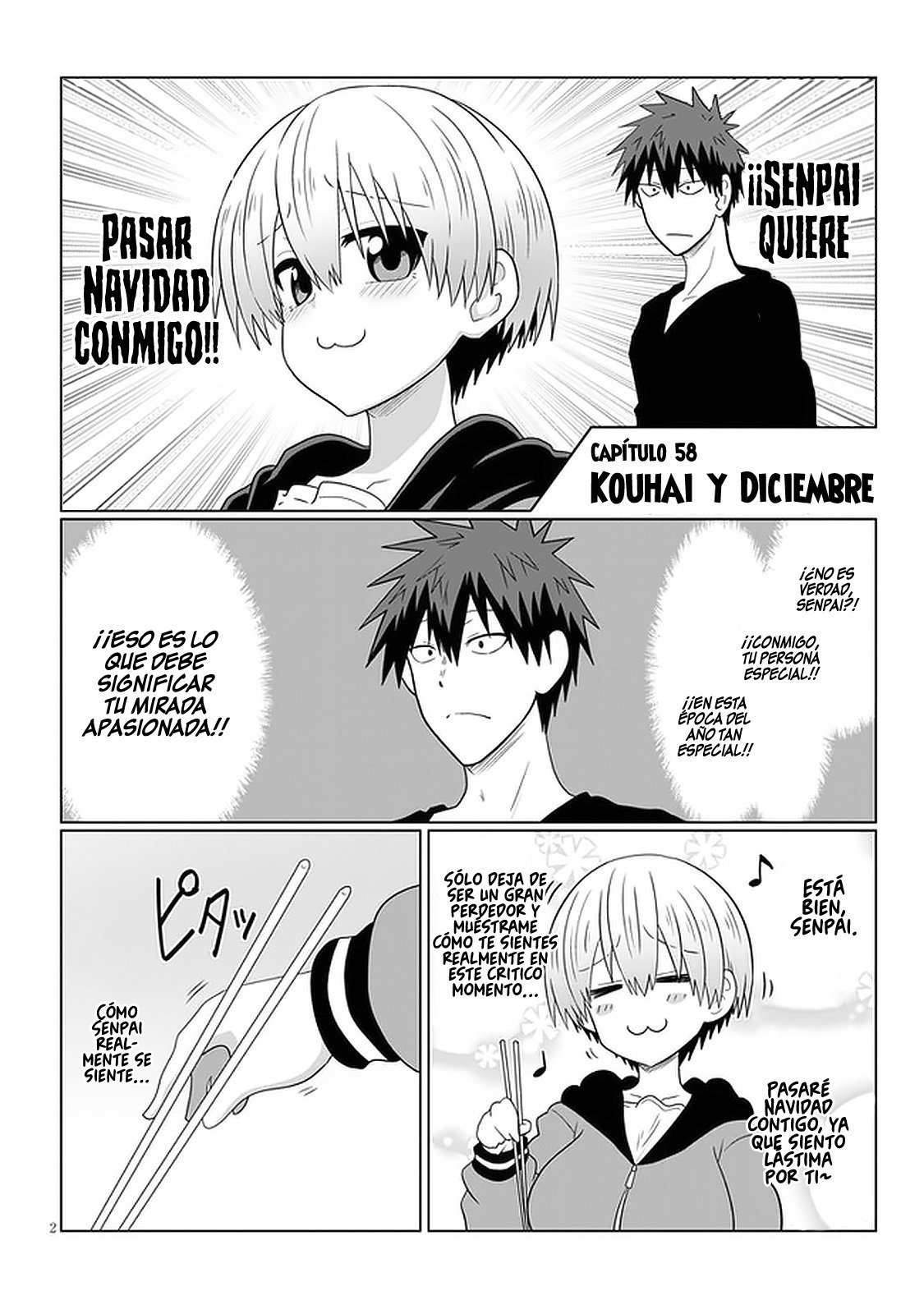 Uzaki-chan wa Asobitai! capítulo 58 página 4