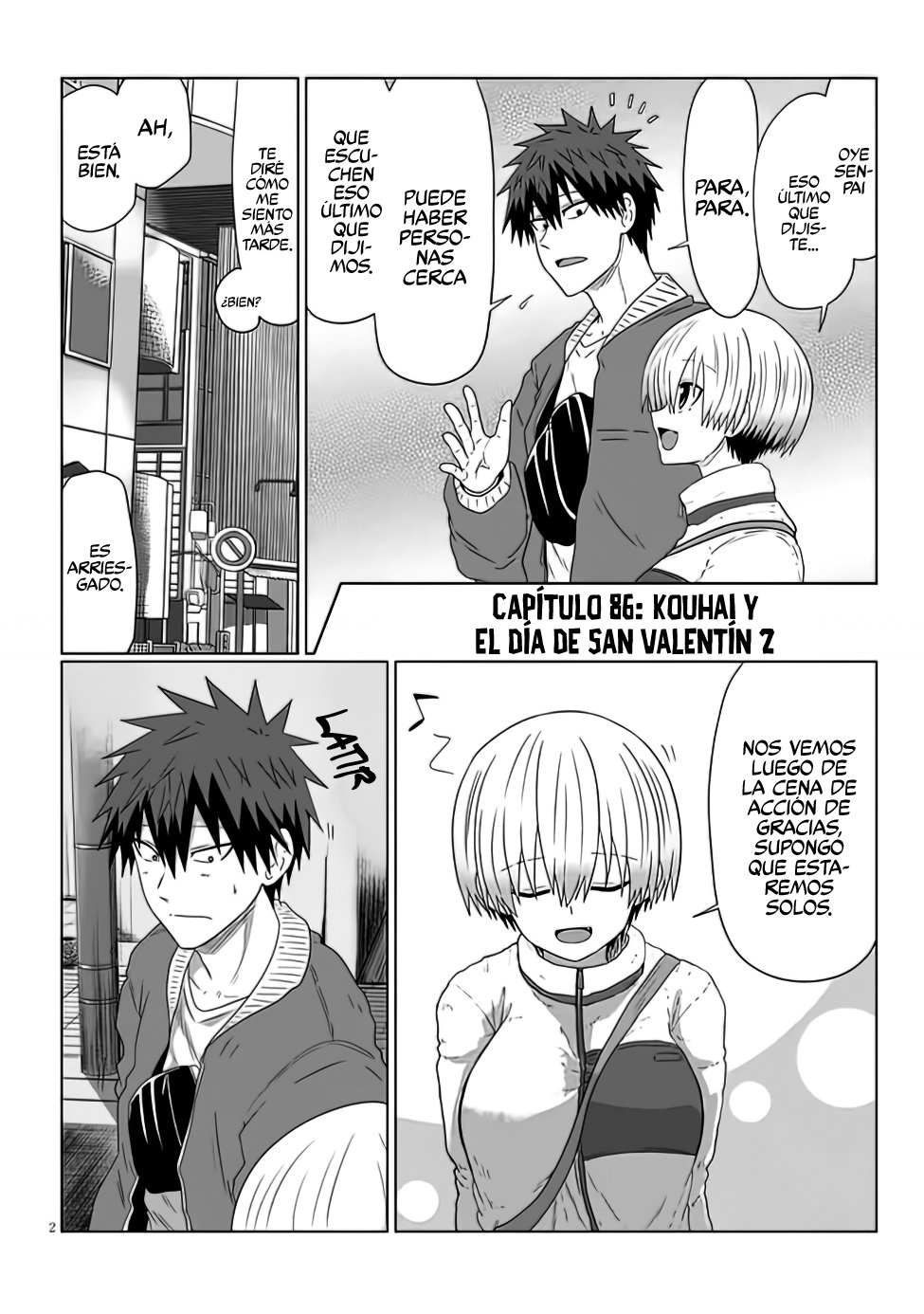 Uzaki-chan wa Asobitai! capítulo 86 página 4