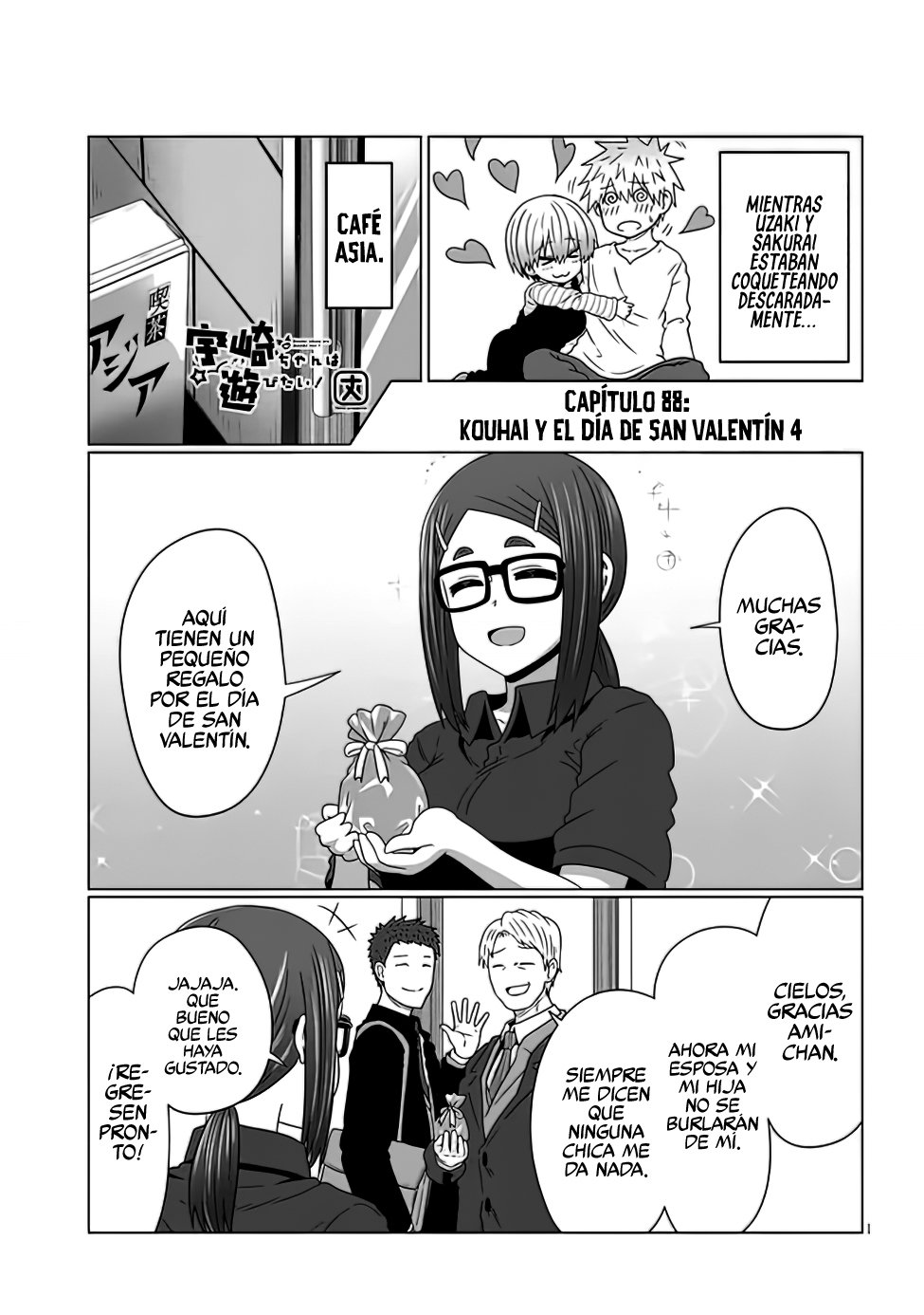 Uzaki-chan wa Asobitai! capítulo 88 página 3