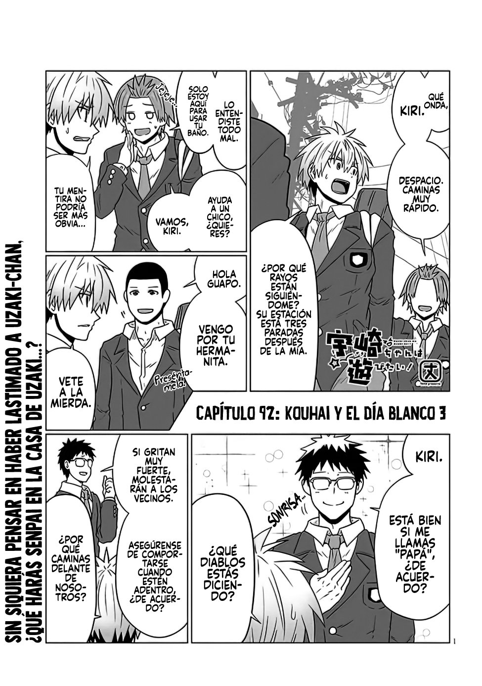 Uzaki-chan wa Asobitai! capítulo 92 página 3