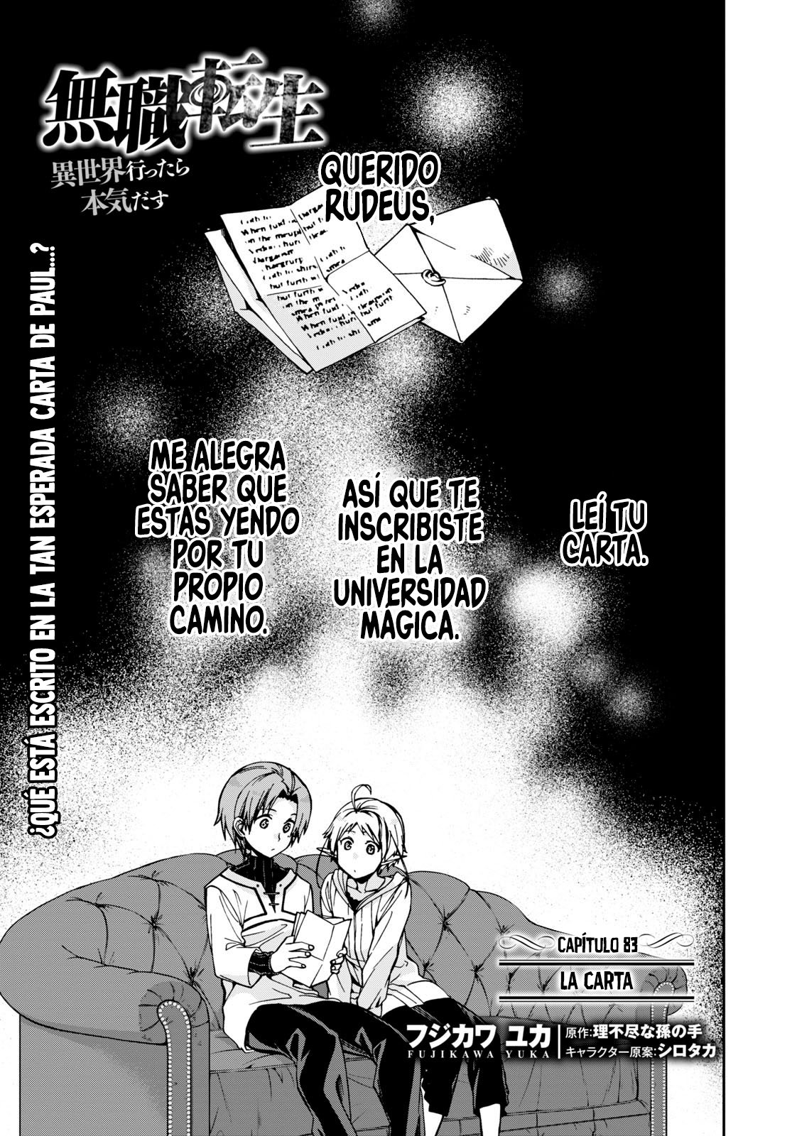 Mushoku Tensei: Isekai Ittara Honki Dasu capítulo 83 página 3