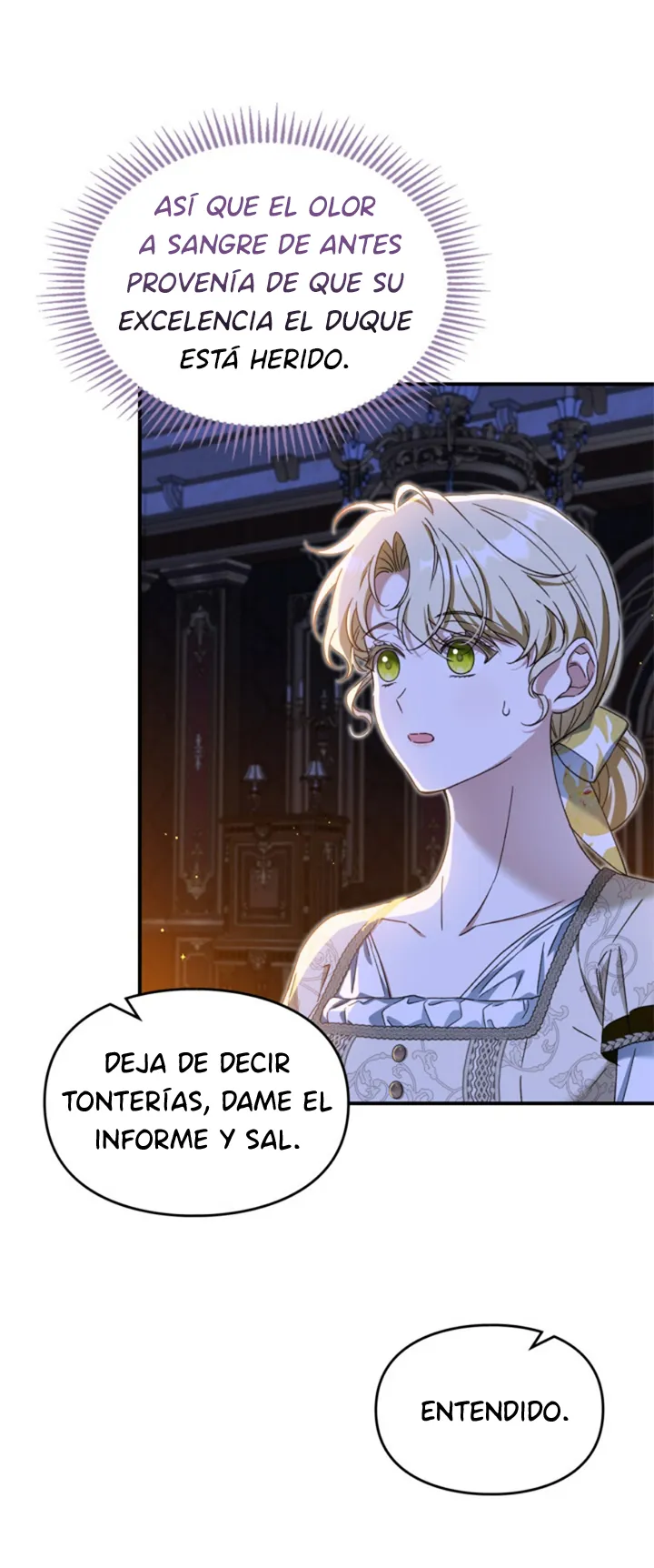 COMPROMETIDA CON EL DUQUE CIEGO capítulo 4 página 69