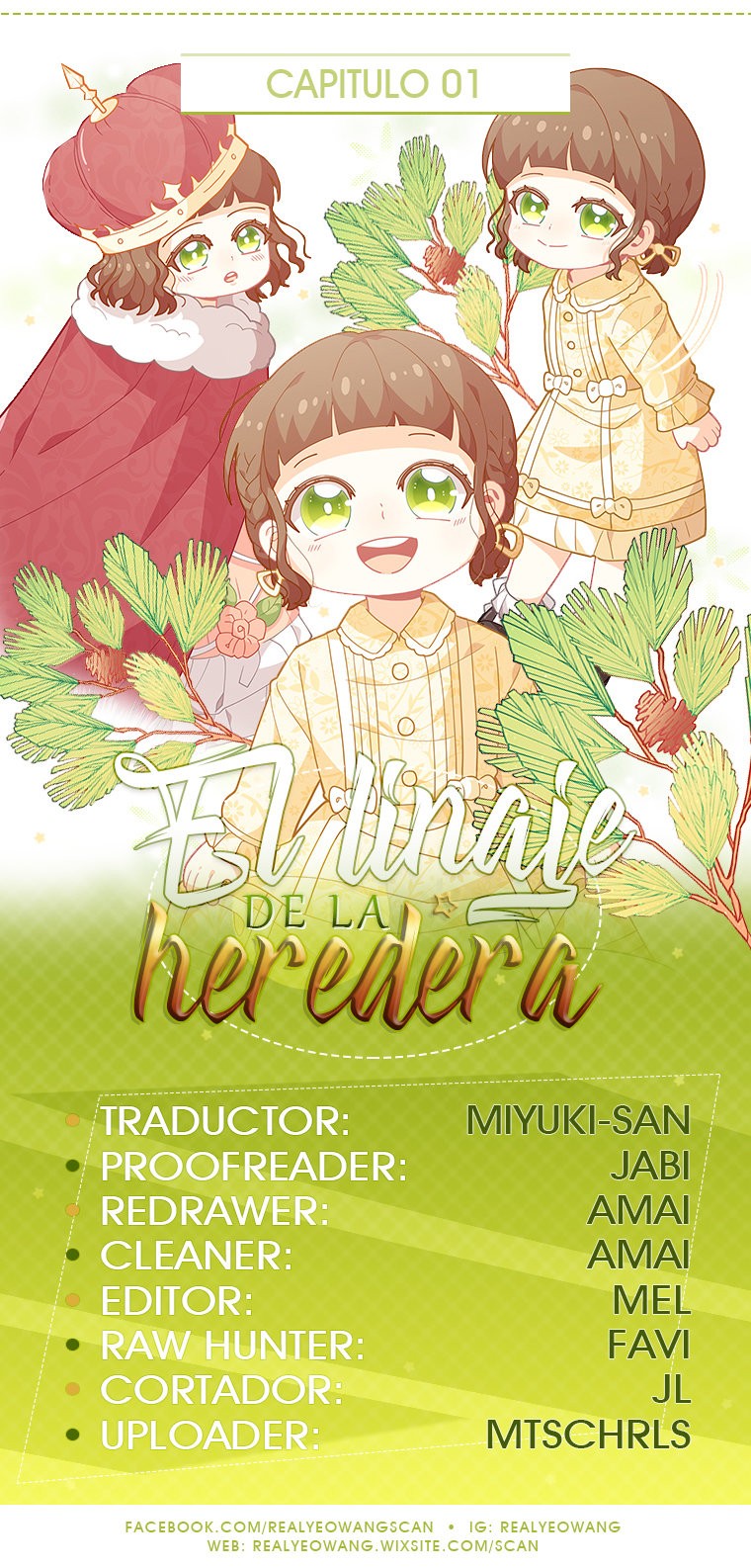 El linaje de la heredera capítulo 1 página 1