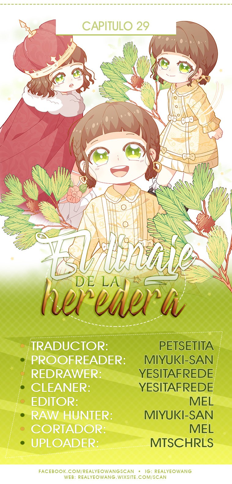 El linaje de la heredera capítulo 29 página 1