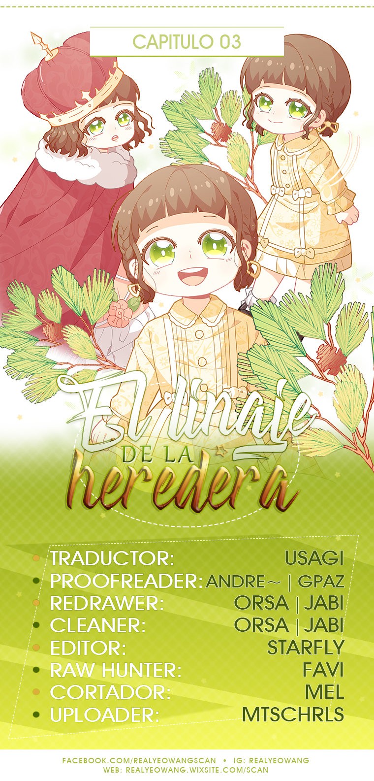 El linaje de la heredera capítulo 3 página 1