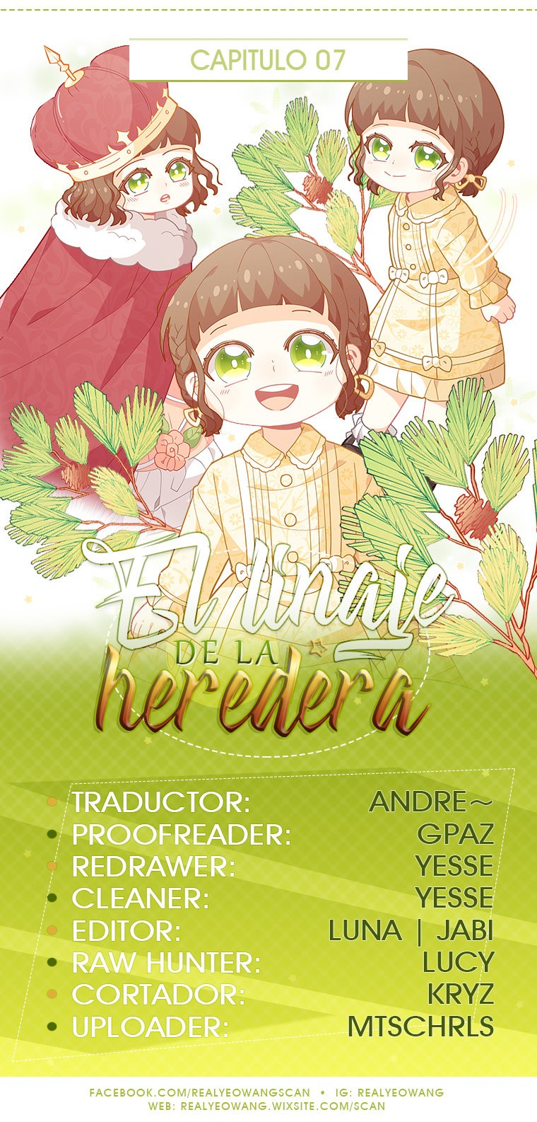 El linaje de la heredera capítulo 7 página 1